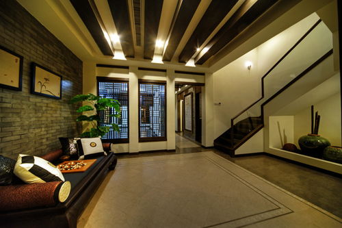 上海设计师推荐的中式风格别墅装修设计效果图